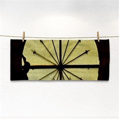 Window About Glass Metal Weathered Hand Towel by Sapixe