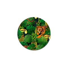 Tropical Pelican Tiger Jungle Black Golf Ball Marker by snowwhitegirl