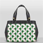 Flamingo Leaf Patttern Oversize Office Handbag Front