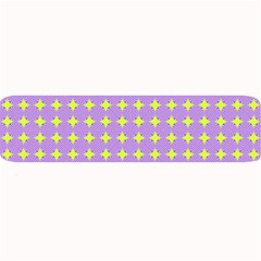 Pastel Mod Purple Yellow Circles Large Bar Mats by BrightVibesDesign