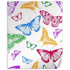 Butterfly Butterflies Vintage Canvas 16  X 20  by Simbadda