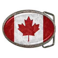 Canada Grunge Flag Belt Buckles by Valentinaart