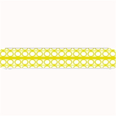 Circles Lines Yellow Modern Pattern Small Bar Mats by BrightVibesDesign