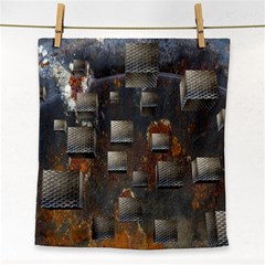 Background Metal Pattern Texture Face Towel by Celenk