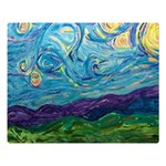 A Very Very Starry Night Double Sided Flano Blanket (Large) 