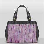 Ooh LaLa Purple Rain Oversize Office Handbag (2 Sides) Back