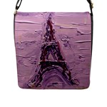 Ooh LaLa Purple Rain Flap Closure Messenger Bag (L)