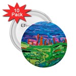 Our Town My Town 2.25  Buttons (10 pack) 