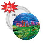 Our Town My Town 2.25  Buttons (100 pack) 