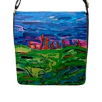 Our Town My Town Flap Closure Messenger Bag (L)