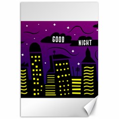 City Architecture Night Skyscraper Canvas 20  X 30  by Wegoenart