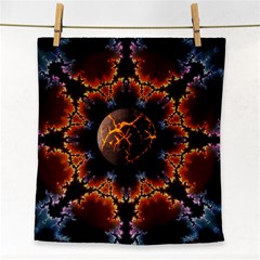 Fractal Space Fantasy Face Towel by Wegoenart