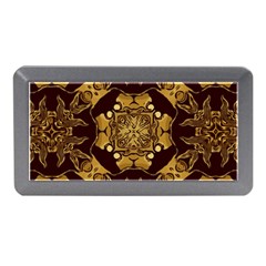 Gold Black Book Cover Ornate Memory Card Reader (mini) by Pakrebo