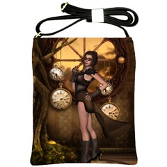 Wonderful Steampunk Lady Shoulder Sling Bag by FantasyWorld7