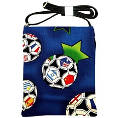 Textile Football Soccer Fabric Shoulder Sling Bag by Pakrebo