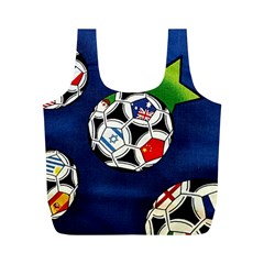 Textile Football Soccer Fabric Full Print Recycle Bag (m) by Pakrebo