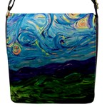 A Very Very Starry Night Flap Closure Messenger Bag (S)