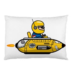 Cartoon Space Racer Galaxy Science Pillow Case (two Sides) by Wegoenart