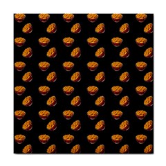 Kawaii Chips Black Tile Coasters by snowwhitegirl