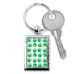 Kawaii Lime Jam Jar Pattern Key Chains (rectangle)  by snowwhitegirl