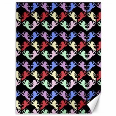 Colorful Cherubs Black Canvas 36  X 48  by snowwhitegirl