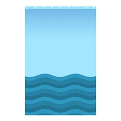 Making Waves Shower Curtain 48  X 72  (small)  by WensdaiAmbrose