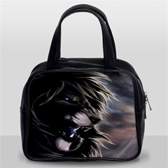 Angry Lion Digital Art Hd Classic Handbag (two Sides) by Sudhe