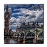 Architecture Big Ben Bridge Buildings Tile Coasters Front