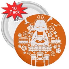 Taiwan Changhua Wikiproject 3  Buttons (10 Pack)  by Sudhe