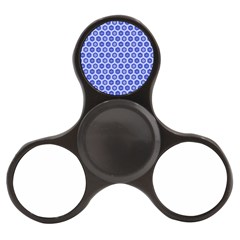 Hexagonal Pattern Unidirectional Blue Finger Spinner by Mariart