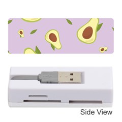 Avocado Green With Pastel Violet Background2 Avocado Pastel Light Violet Memory Card Reader (stick) by genx