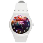 Spring Ring Round Plastic Sport Watch (M)