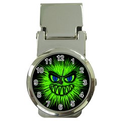 Monster Green Evil Common Money Clip Watches