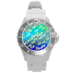 Animal Bee Round Plastic Sport Watch (l)