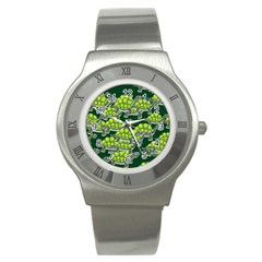 Seamless Turtle Green Stainless Steel Watch