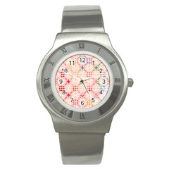 Watercolour Watercolor Paint Ink Stainless Steel Watch