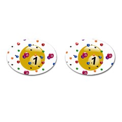 Billiard Ball Ball Game Cufflinks (oval)