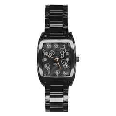 Many Lamps Background Stainless Steel Barrel Watch