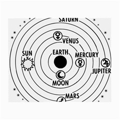 Earth Geocentric Jupiter Mars Small Glasses Cloth