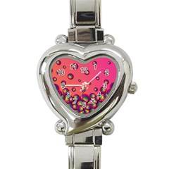 Funny Texture Heart Italian Charm Watch