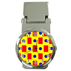 Pattern Circle Plaid Money Clip Watches