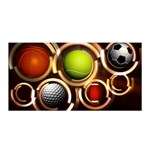 Sport Ball Tennis Golf Football Satin Wrap Front