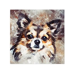 Chihuahua Dog Cute Pets Small Small Satin Scarf (square) by Pakrebo