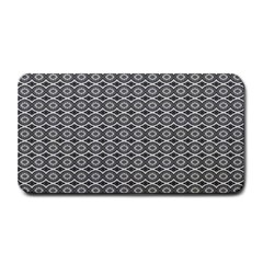 Ornate Oval Pattern Grey Black White Medium Bar Mats by BrightVibesDesign