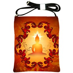 Buddah With Light Effect Shoulder Sling Bag by FantasyWorld7