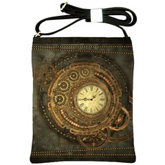 Noble Steampunk Clockwork Shoulder Sling Bag by FantasyWorld7