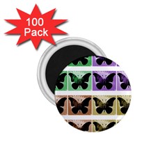 Seamless Wallpaper Butterfly 1 75  Magnets (100 Pack)  by Pakrebo