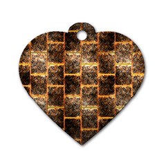 Wallpaper Iron Dog Tag Heart (one Side)