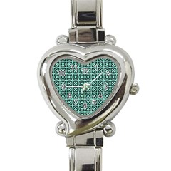 Texture Tissue Seamless Heart Italian Charm Watch