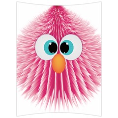 Bird Fluffy Animal Cute Feather Pink Back Support Cushion by Sudhe